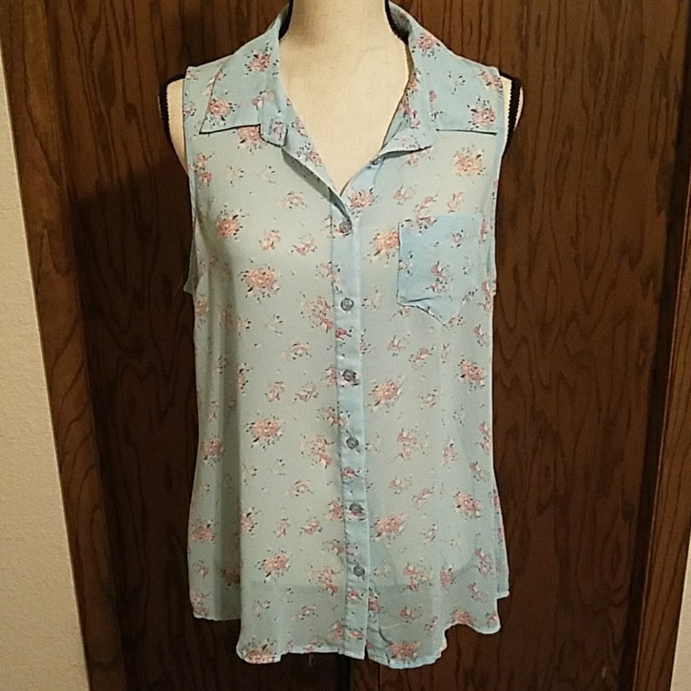 Floral Button Up
